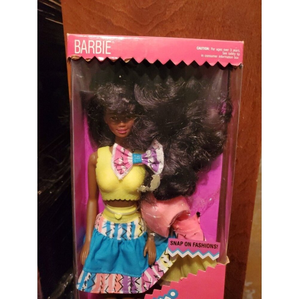 snap n play barbie doll 3550 vintage retro 1990's